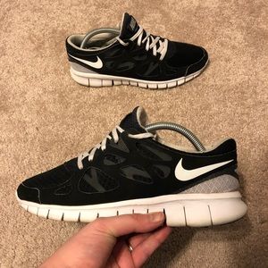Nike Free Run 2 Black White Shoes Women’s Size 9.5